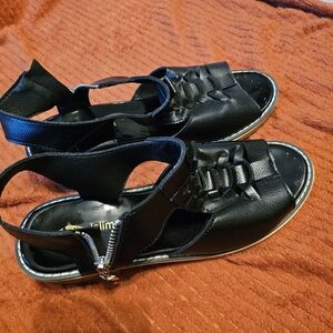 Chic Black Open-Toe Sandals